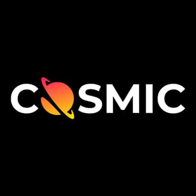 Cosmicslot Casino logo — online casino with slots, live games, and crypto payments.